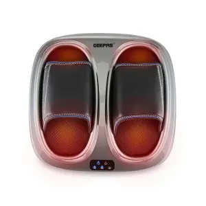 Geepas GM86098UK 4-in-1 Foot Massager | 3 Kneading Speeds | Air Compression & Heating Function| 3 Massage Modes| 15-Min Auto Timer for Foot Pain Relief| 2 Years Warranty