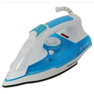 Geepas 2400W Steam Iron - Variable Temperature Iron for Crisp Ironed Clothes with Non-Stick Soleplate & 240ml Tank Steam Generator, Spray & Steam Function-Multi (1 YR WRNTY)