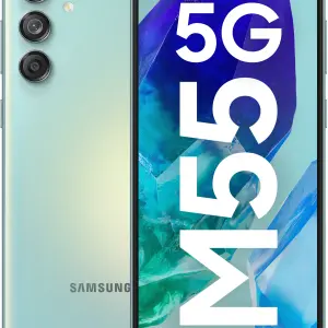 Samsung Galaxy M55 5G, 6.7-Inch FHD+ Super AMOLED 120Hz Display, 50MP Triple Camera System, 5000mAh Battery, Fast Charging, Snapdragon Processor, In-Display Fingerprint Sensor