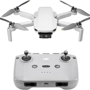 DJI Mini 4K, Drone with 4K UHD Camera for Adults, Under 249 g, 3-Axis Gimbal Stabilization, 10km Video Transmission, Auto Return, Wind Resistance