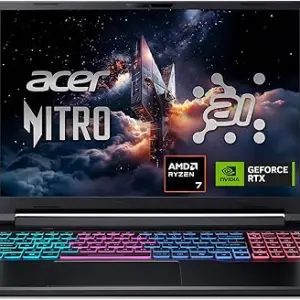 acer Nitro V 16S AI Gaming Laptop | AMD Ryzen 7 260 Processor | NVIDIA GeForce RTX 5060 Laptop GPU (572 AI Tops) | 16" WUXGA IPS 180Hz Display