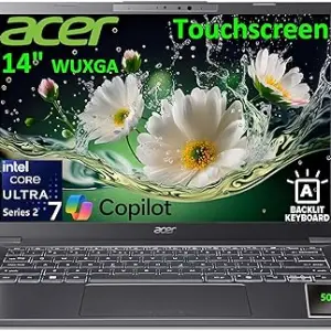 acer Aspire 14 Laptop Computer, Intel Core Ultra 7 258V, 32GB LPDDR5X, 1TB SSD, 500GB External HDD, 14" WUXGA IPS Touchscreen, WiFi 6E, Backlit Keyboard, Windows 11 Home