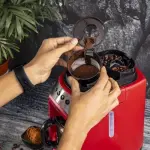Geepas Grinder & Drip Coffee Maker With 0.6L Capacity, Washable Filter Non-Stick Coating Keep Warm Function Filter Holder & Grinder Water Level Gauge-Multi (1 YR WRNTY)