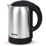 Geepas Stainless Steel Electric Kettle With Auto Shutt off and Boil Dry Protection 2L GK5466 Silver/Black