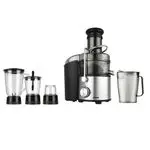 Geepas 4 In 1 Juicer Blender, 800W Powerful Motor,Stainless Steel Lock, Two Speed With Pulse Function, Jar-1L Juice Jug, Safety Interlock-Multi