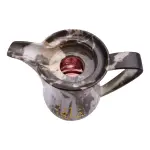 Royalford RF9413 Royal Marble Tea & Cawa Set 1L+1L | Double Wall Insulated Hot & Cold Serving Flask Set | Pink Glass Inner Pot | Perfect for Home, Majlis & Office Use