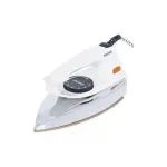 Geepas 1200W Automatic Dry Iron - 60 Micron Teflon Sole Plated, Big fabric guide & Pilot Indicator Overheat Protection -Multi