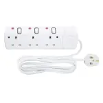 3 Way 3 Meter Sockets Extension Board