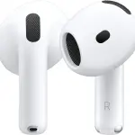 AirPods 4 Wireless Earbuds, Custom High Excursion Driver With Adaptive EQ Audio, Bluetooth Wireless Connectivity With Apple H2 Chip