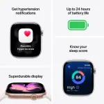 Apple Watch Series 11 Smartwatch, Up To 18 Hours Battery Life With Fast Charging Support, 42mm Or 46mm Always-On Retina OLED Display, S11 SiP Processor With Enhanced Performance