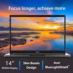 acer Aspire 14 Laptop | 14.0" WUXGA 1920 x 1200 IPS | Intel Core 5 Processor 120U | Intel Graphics | 16GB LPDDR5 | 512GB Gen4 SSD A14-51M-515G