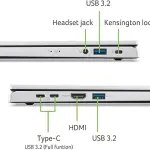 acer Aspire Go 15 AI Ready Laptop | 15.6" FHD (1920 x 1080) IPS Display | Intel Core 3 Processor N355 | Intel Graphics | 8GB DDR5 | 128GB UFS | Wi-Fi 6 | Windows 11